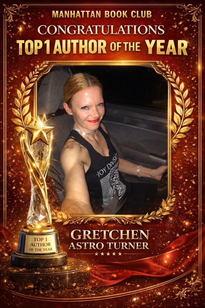 Gretchen Astro Turner Top Author of the Year award Manhattan Book Club